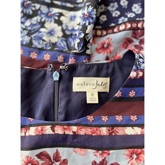 Maison Jules Womens Floral Printed Fit & Flare Dress Size S XL - Picture 4 of 12